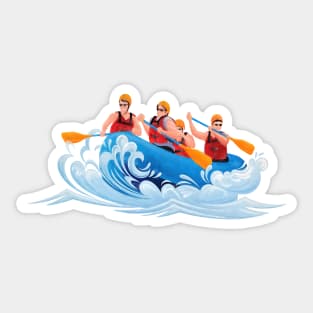 Rafting Race Sticker